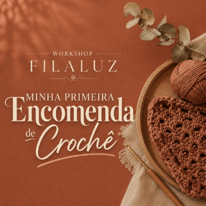 Peça de crochê pronta para venda